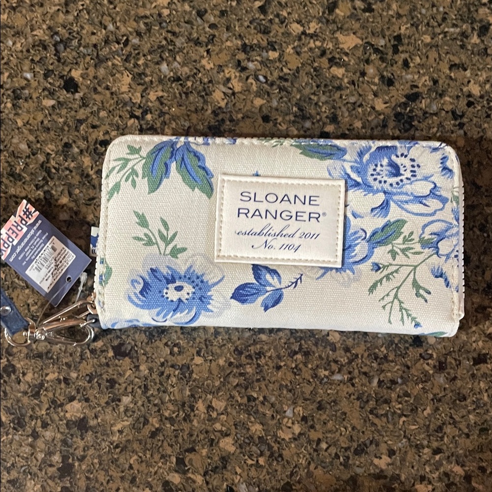 SLANE Navy Blue Leather Wallet